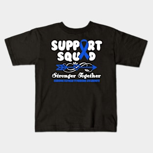 Chronic Fatigue Syndrome Awareness Support Squad Stronger Together - In This Family We Fight Together Kids T-Shirt